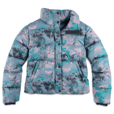 Buitenonderzoek | Dames Coldfront Donsjack Nimbus Aquarel