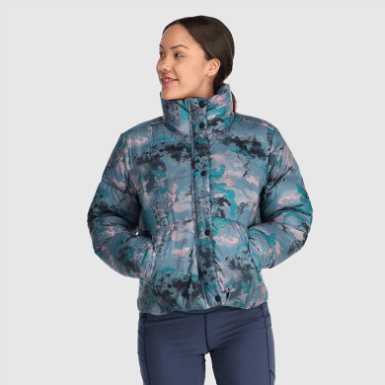 Buitenonderzoek | Dames Coldfront Donsjack Nimbus Aquarel