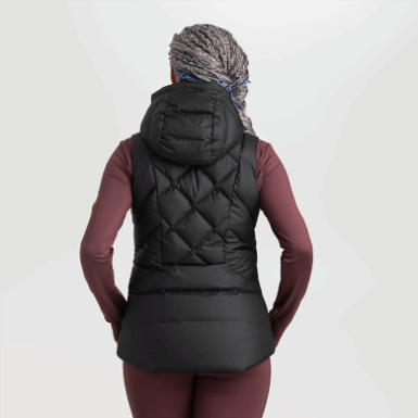 Buitenonderzoek | Dames Coldfront Hooded Donsvest Zwart