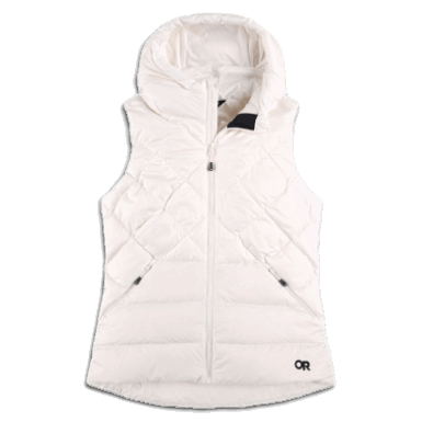 Buitenonderzoek | Coldfront-donsvest Met Capuchon Voor Dames, Snow