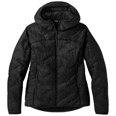 Buitenonderzoek | Dames Superstrand Lt Hoodie-plus Zwart