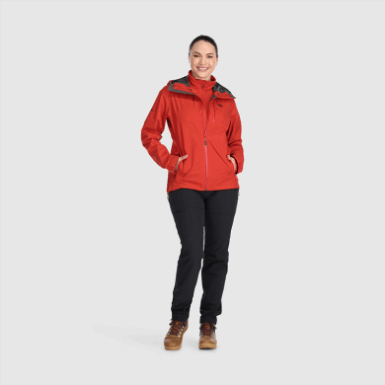 Buitenonderzoek | Damesjack Aspire Ii Gore-tex® Cranberry