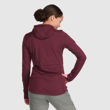 Buitenonderzoek | Melody Hoodie Met Volledige Rits Voor Dames, Kalamata Heather