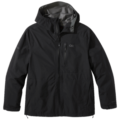 Buitenonderzoek | Dames Aspire Ii Gore-tex® Plus Size Regenjack Zwart
