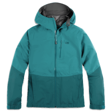 Buitenonderzoek | Dames Aspire Ii Gore-tex® Plus Size Regenjack Deep Lake/treeline