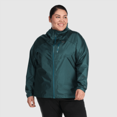 Buitenonderzoek | Dames Helium Regen Plus Size Jack Treeline