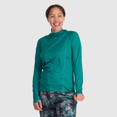 Buitenonderzoek | Echo-hoodie Deep Lake Voor Dames