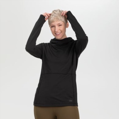 Buitenonderzoek | Dames Melody Pullover Hoodie Zwart