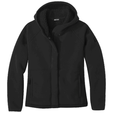 Buitenonderzoek | Damesjuneau Fleece Hoodie Zwart
