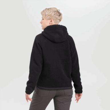 Buitenonderzoek | Damesjuneau Fleece Hoodie Zwart
