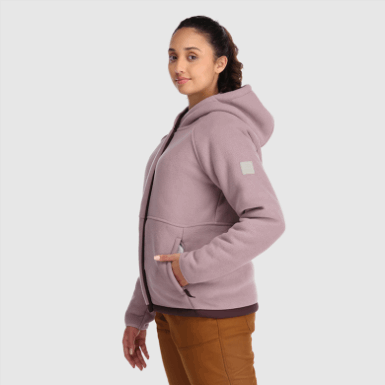 Buitenonderzoek | Juneau Fleece Hoodie Moth Voor Dames