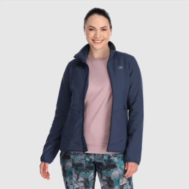 Buitenonderzoek | Dames Vigor Plus Fleecejack Marineblauw