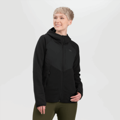 Buitenonderzoek | Dames Vigor Plus Fleece Hoodie Zwart