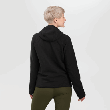 Buitenonderzoek | Dames Vigor Plus Fleece Hoodie Zwart