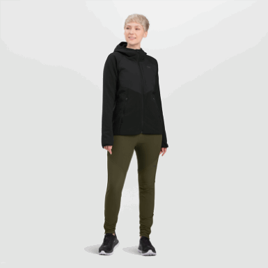 Buitenonderzoek | Dames Vigor Plus Fleece Hoodie Zwart