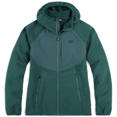 Buitenonderzoek | Vigor Plus Fleece Hoodie Treeline Voor Dames