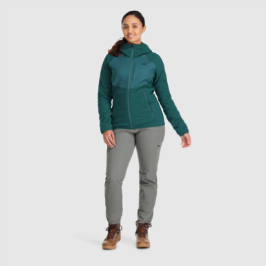 Buitenonderzoek | Vigor Plus Fleece Hoodie Treeline Voor Dames