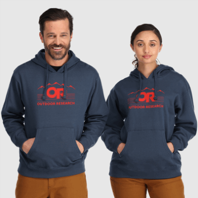 Buitenonderzoek | Pleitbezorger Hoodie Marineblauw/cranberry