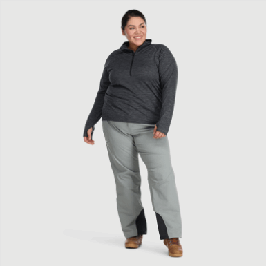 Buitenonderzoek | Dames Cirque Ii Plus Size Broek Licht Pewter