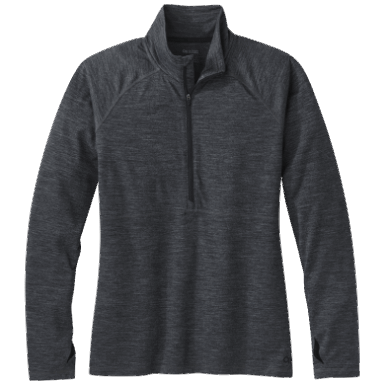 Buitenonderzoek | Dames Alpine Onset Merino Half Zip Charcoal Heather