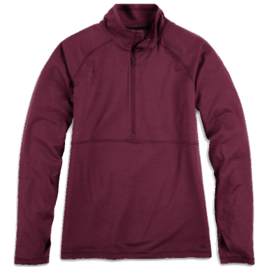 Buitenonderzoek | Dames Alpine Onset Merino Kalamata Met Halve Rits