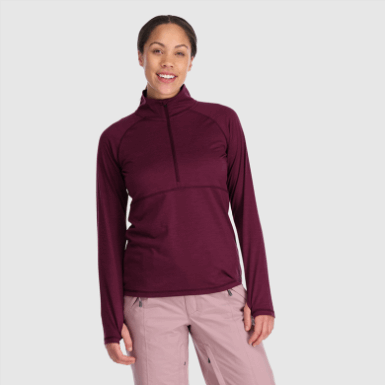 Buitenonderzoek | Dames Alpine Onset Merino 150 Half Zip-plus Kalamata