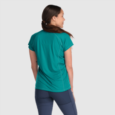 Buitenonderzoek | Dames Echo T-shirt Deep Lake