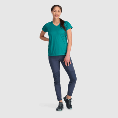 Buitenonderzoek | Dames Echo T-shirt Deep Lake