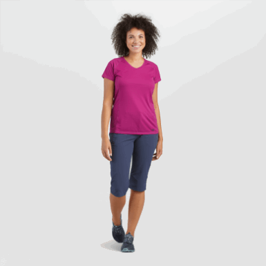 Buitenonderzoek | Dames Echo Plus Size T-shirt Fuchsia