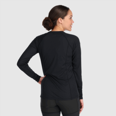 Buitenonderzoek | Echo Dames T-shirt Met Lange Mouwen Zwart