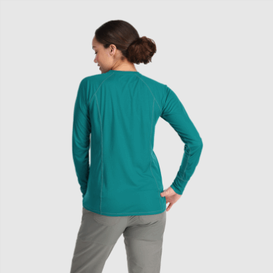 Buitenonderzoek | Echo Dames T-shirt Met Lange Mouwen Deep Lake