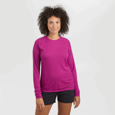 Buitenonderzoek | Fuchsia Dames Echo Longsleeve T-shirt