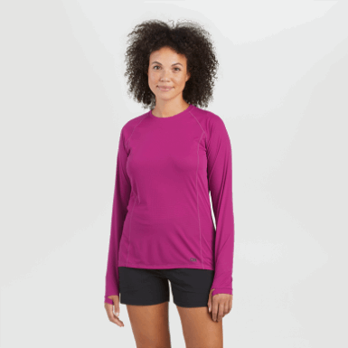 Buitenonderzoek | Fuchsia Dames Echo Longsleeve T-shirt