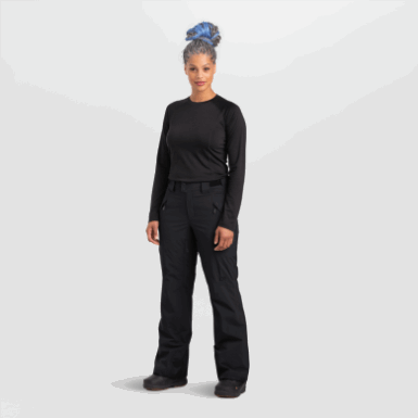Buitenonderzoek | Dames Snowcrew Broek-plus Zwart