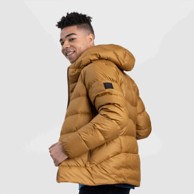 Buitenonderzoek | Zadel Met Capuchon Voor Heren Met Coldfront-dons