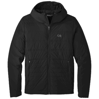 Buitenonderzoek | Heren Schaduw Geïsoleerde Hoodie Zwart
