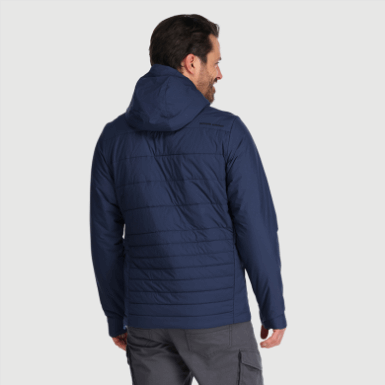 Buitenonderzoek | Heren Schaduw Geïsoleerde Hoodie Marineblauw