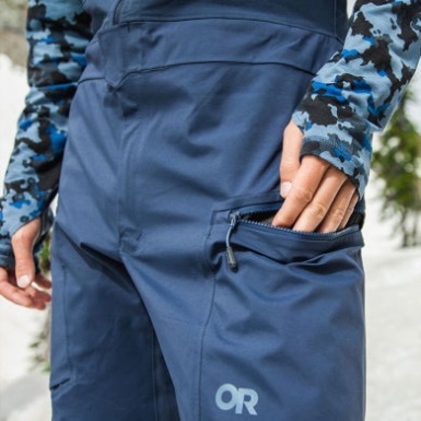 Buitenonderzoek | Heren Skytour Ascentshell Slabbetjes Marineblauw