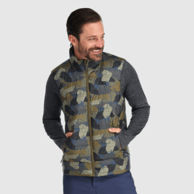 Buitenonderzoek | Heren Coldfront Donsvest Loden Camo