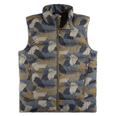 Buitenonderzoek | Heren Coldfront Donsvest Loden Camo