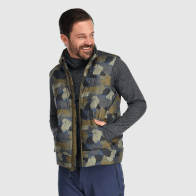 Buitenonderzoek | Heren Coldfront Donsvest Loden Camo