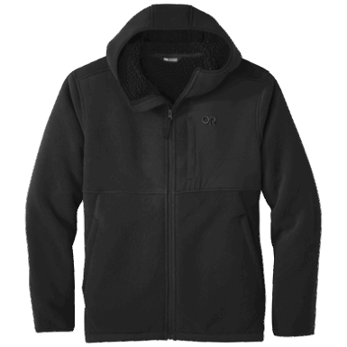 Buitenonderzoek | Heren Juneau Fleece Hoodie Zwart