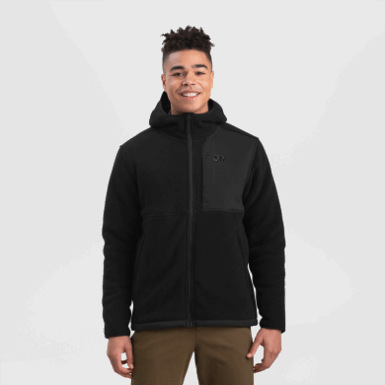 Buitenonderzoek | Heren Juneau Fleece Hoodie Zwart