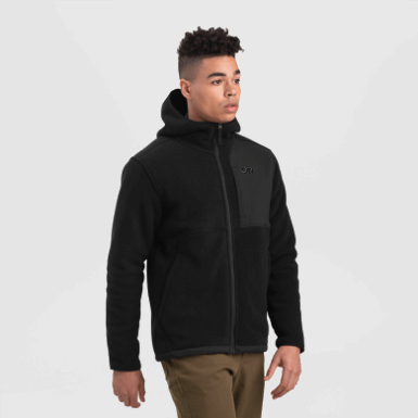 Buitenonderzoek | Heren Juneau Fleece Hoodie Zwart