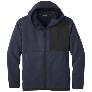 Buitenonderzoek | Heren Juneau Fleece Hoodie Marineblauw