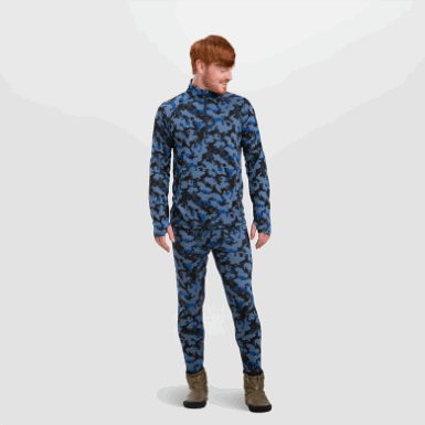 Buitenonderzoek | Heren Alpine Onset Merino Broek Marineblauw Camo