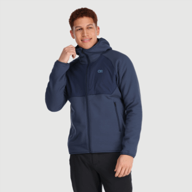 Buitenonderzoek | Heren Vigor Plus Fleece Hoodie Marineblauw