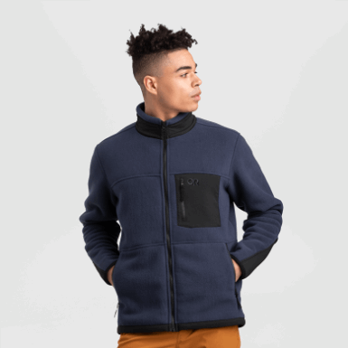 Buitenonderzoek | Heren Juneau Fleecejack Marineblauw