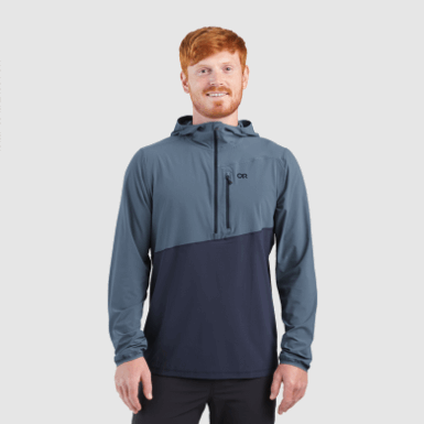 Buitenonderzoek | Astroman Sun Hoodie Voor Heren Nimbus/marineblauw