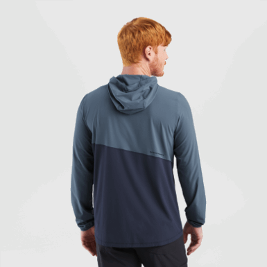Buitenonderzoek | Astroman Sun Hoodie Voor Heren Nimbus/marineblauw